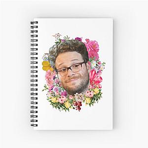 Seth Rogen Floral Spiral Notebook