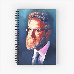 Seth Rogen Portrait Spiral Notebook