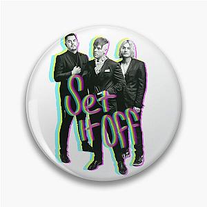 Set it off band group photo GLITCH effect with text Pin