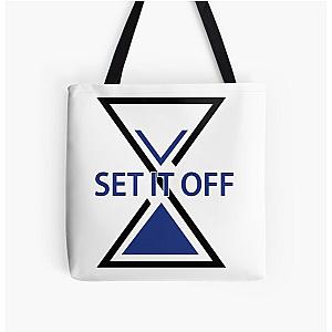 Set It Off Midnight Logo All Over Print Tote Bag