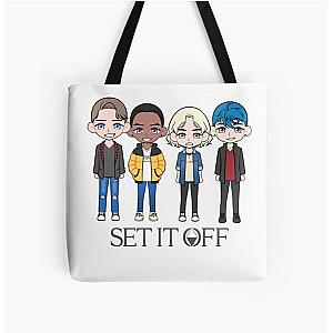 Set It Off All Over Print Tote Bag