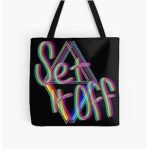 Set it Off Band Elsewhere Album Neon All Over Print Tote Bag