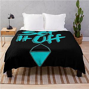 Set it off band BLACK and BLUE Throw Blanket