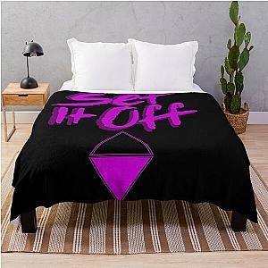 Set it off band BLACK and PINK Throw Blanket