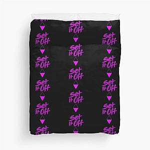 Set it off band BLACK and PINK Duvet Cover