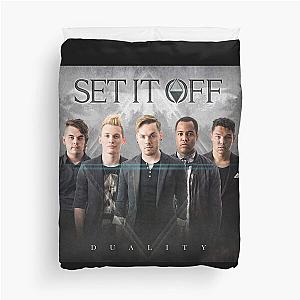 SET IT OFF DUALITY FIVE TRIANGEL Duvet Cover