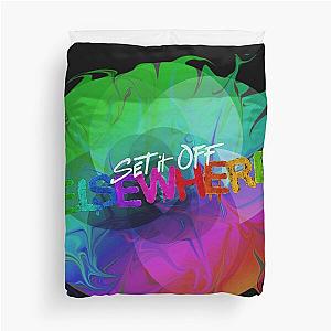 Set it Off Elsewhere Album Rainbow melt Duvet Cover