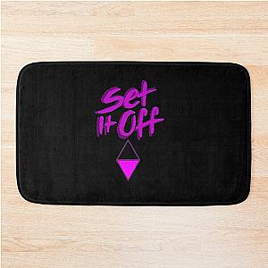 Set it off band BLACK and PINK Bath Mat