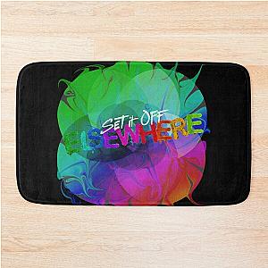 Set it Off Elsewhere Album Rainbow melt Bath Mat