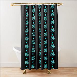 Set it off band BLACK and BLUE Shower Curtain