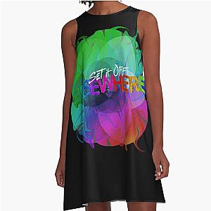 Set it Off Elsewhere Album Rainbow melt A-Line Dress