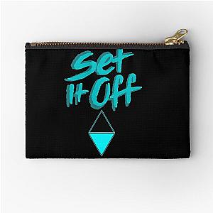 Set it off band BLACK and BLUE Zipper Pouch