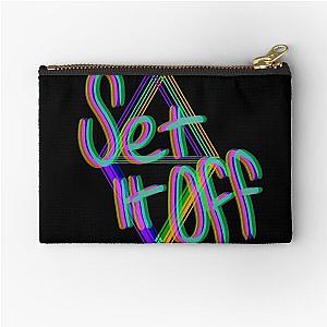 Set it Off Band Elsewhere Album Neon Zipper Pouch