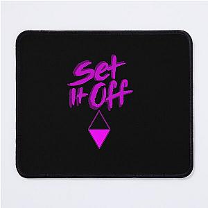 Set it off band BLACK and PINK Mouse Pad