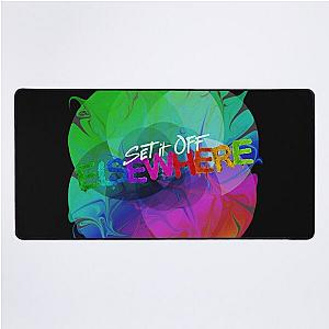 Set it Off Elsewhere Album Rainbow melt Desk Mat