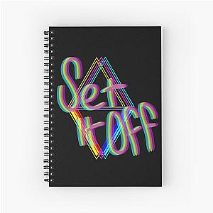 Set it Off Band Elsewhere Album Neon Spiral Notebook