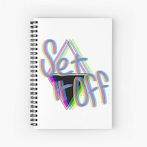 Set it Off Band Elsewhere Album Neon Spiral Notebook