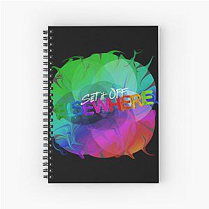 Set it Off Elsewhere Album Rainbow melt Spiral Notebook