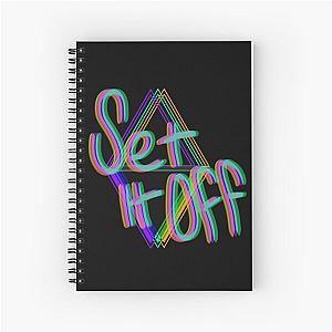 Set it Off Band Elsewhere Album Neon Spiral Notebook