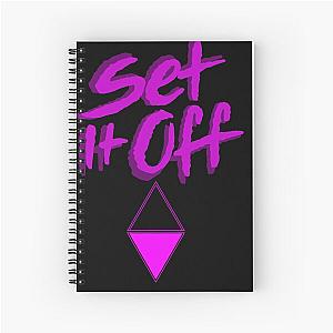 Set it off band BLACK and PINK Spiral Notebook