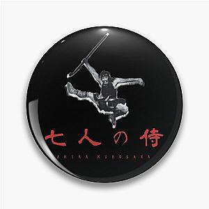 Seven Samurai Akira Kurosawa Design2 Pin