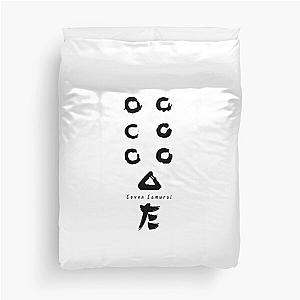 Seven Samurai Flag logo  Duvet Cover