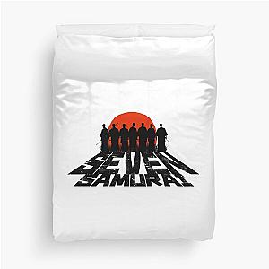 Seven Samurai Old Movie Duvet Cover