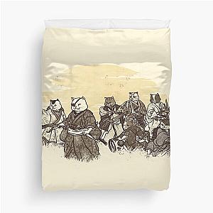 Seven Samurai Cat Duvet Cover