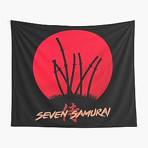 Mod.8 Seven Samurai Japanese Tapestry