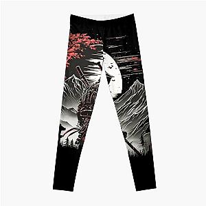 Seven Samurai under the moon  Leggings