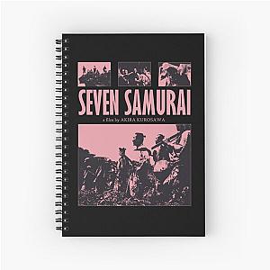 Seven Samurai Aesthetic Poster Spiral Notebook