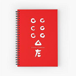 Seven Samurai Flag logo  Spiral Notebook