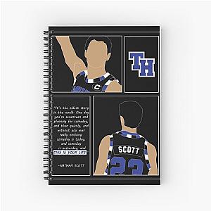 Nathan Scott One day you're seventeen Quote One Tree Hill Graphic Spiral Notebook