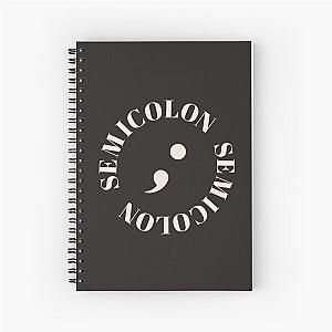 Seventeen Semicolon Artwork Spiral Notebook