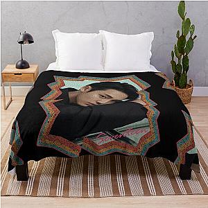 Kim Mingyu Seventeen Mingyu Korean Kpop Retro Color Oil Paint Design Throw Blanket