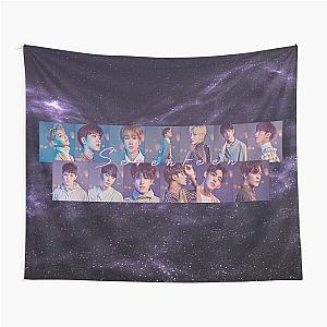 Seventeen with space background Tapestry