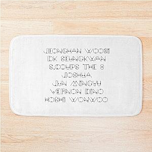 Seventeen Joshua, Vernon, dino, hoshi, wonwoo, jeonghan Bath Mat