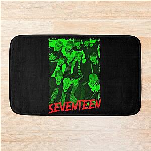 Seventeen Kpop Group Members Green Korean Kpop RGB Color Design Bath Mat