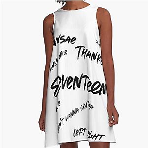 Seventeen left & right, very nice, clap, oh my kpop design A-Line Dress