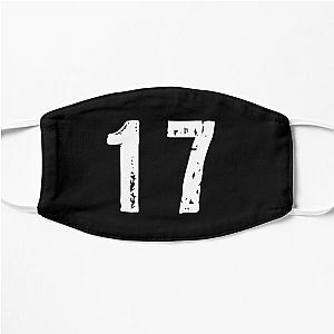 Number 17. Number seventeen Flat Mask