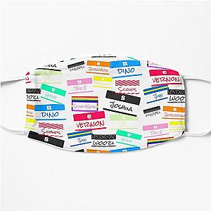 Seventeen name tag Flat Mask