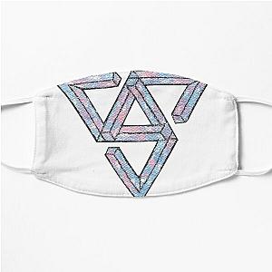 Seventeen - Rose Quartz & Serenity Painted Logo Flat Mask