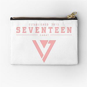 Seventeen University Pink Zipper Pouch