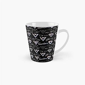 SEVENTEEN Signatures and Logos Pattern (Black) Tall Mug