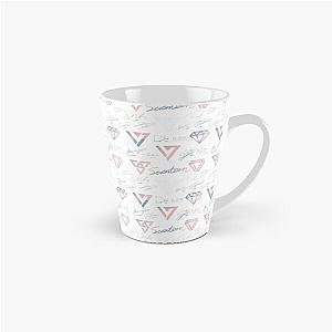 SEVENTEEN Signatures and Logos Pattern (White) Tall Mug