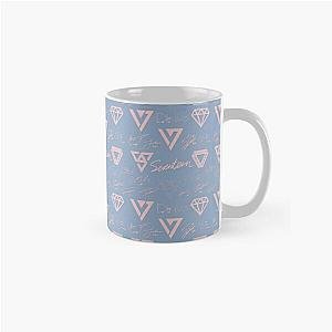 SEVENTEEN Signatures and Logos Pattern (Serenity) Classic Mug