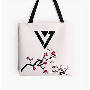 Seventeen Cherry Blossom Logo All Over Print Tote Bag