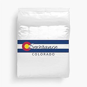 Severance Colorado flag stripe    Duvet Cover