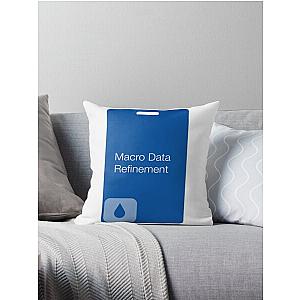 Severance Macro Data Refinement keycard with text   Throw Pillow