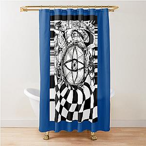 Tribe Twelve Severance Design Graphic  Shower Curtain